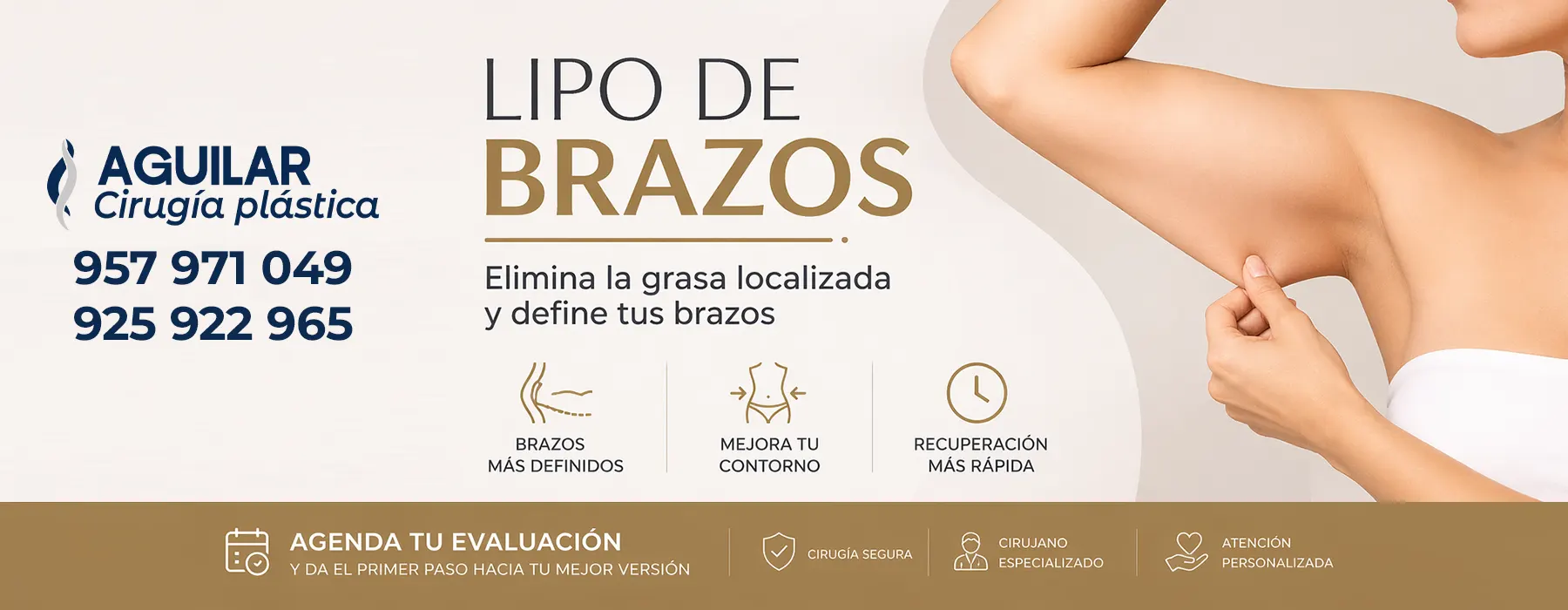 Liposucción de brazos en Lima para eliminar grasa localizada y lograr brazos más definidos con resultados naturales.
