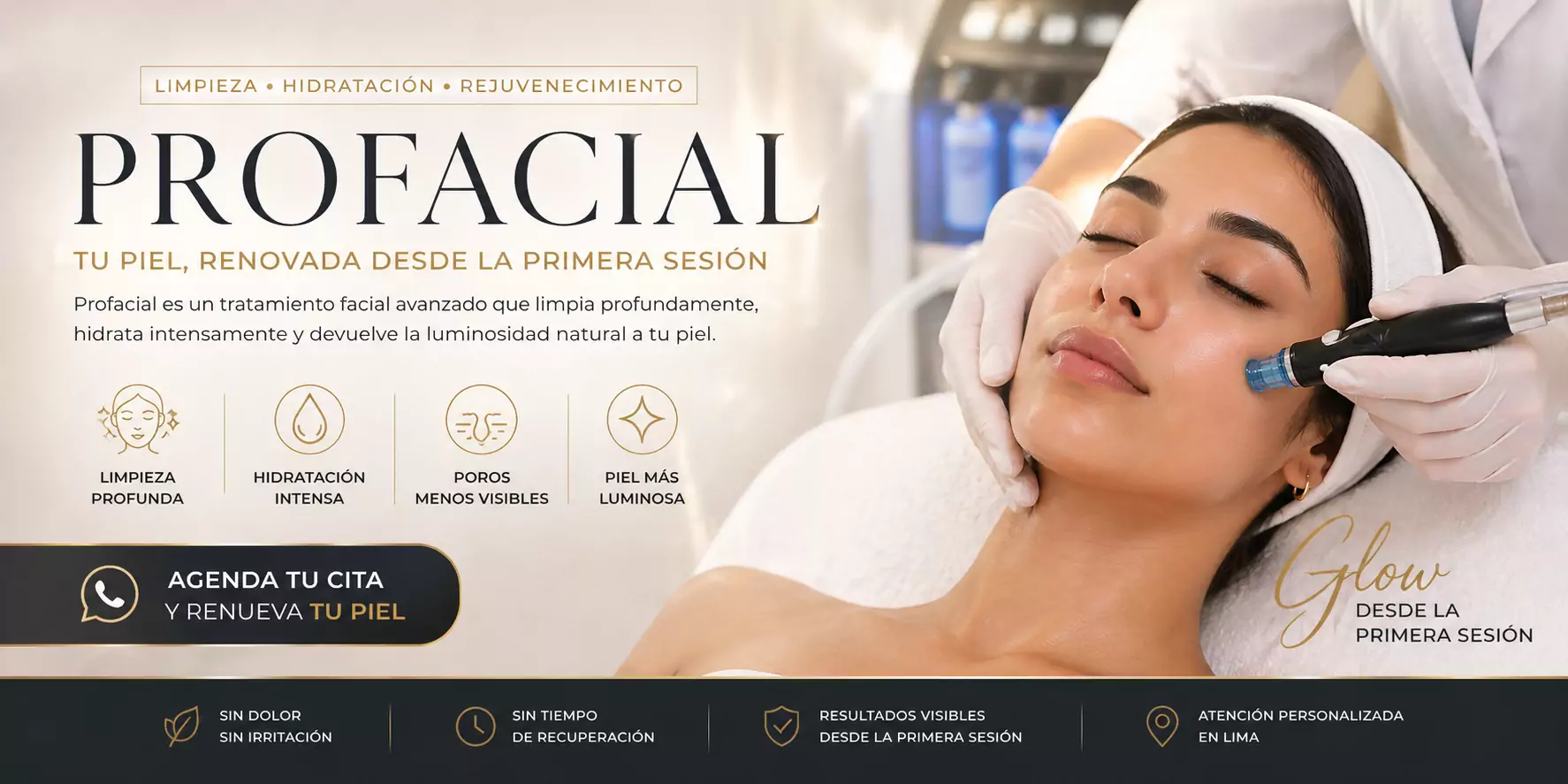 tratamiento facial profacial para rejuvenecimiento y glow inmediato en Perú