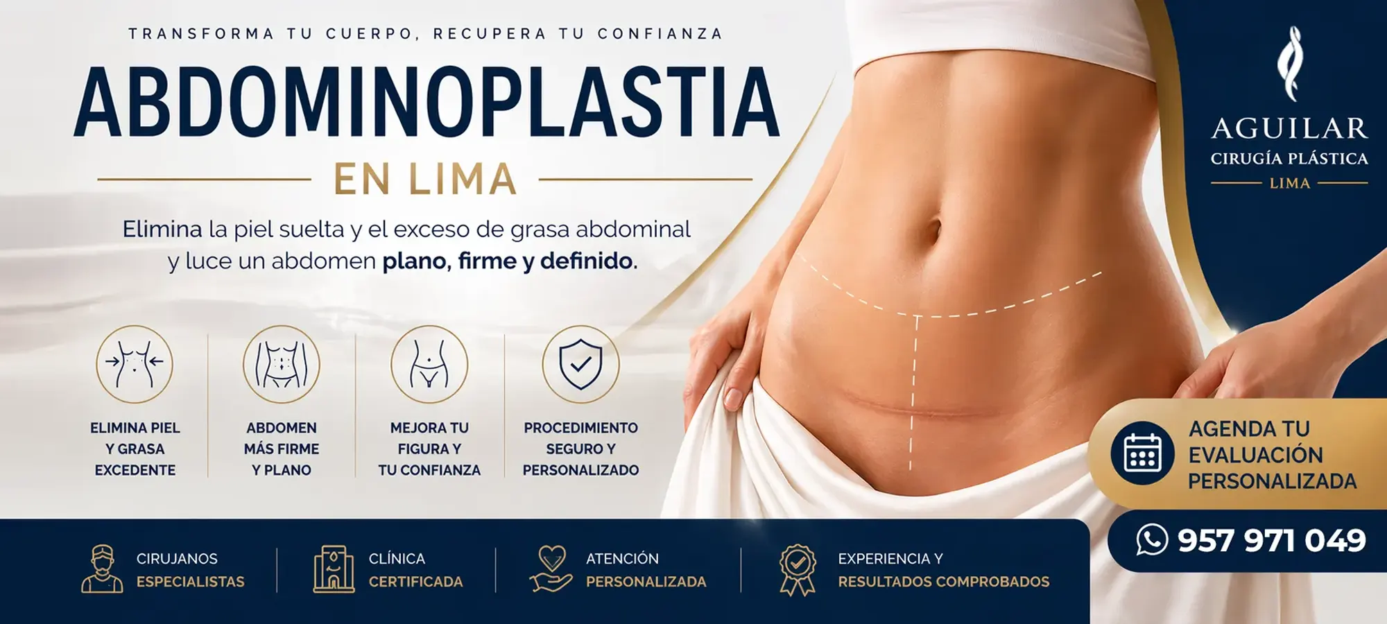 Abdominoplastia en Lima con resultados naturales y contorno definido