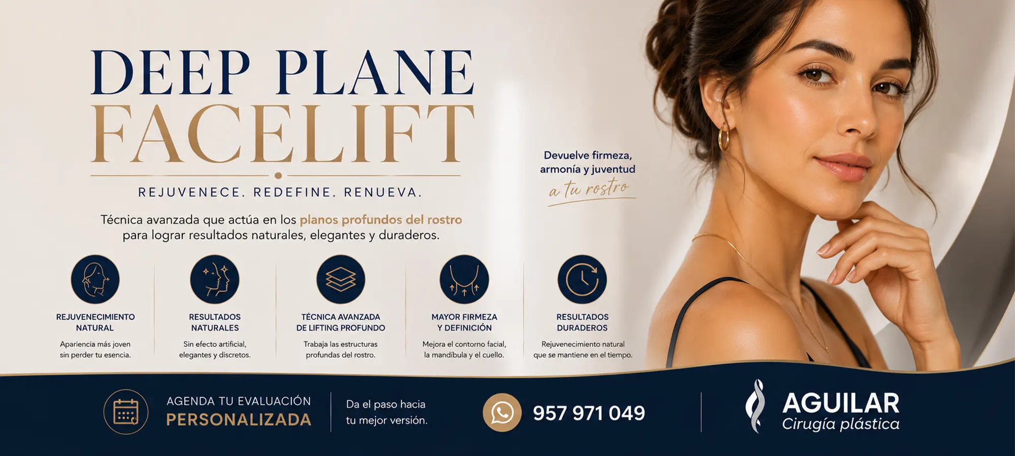 Rejuvenecimiento facial premium con técnica Deep Plane