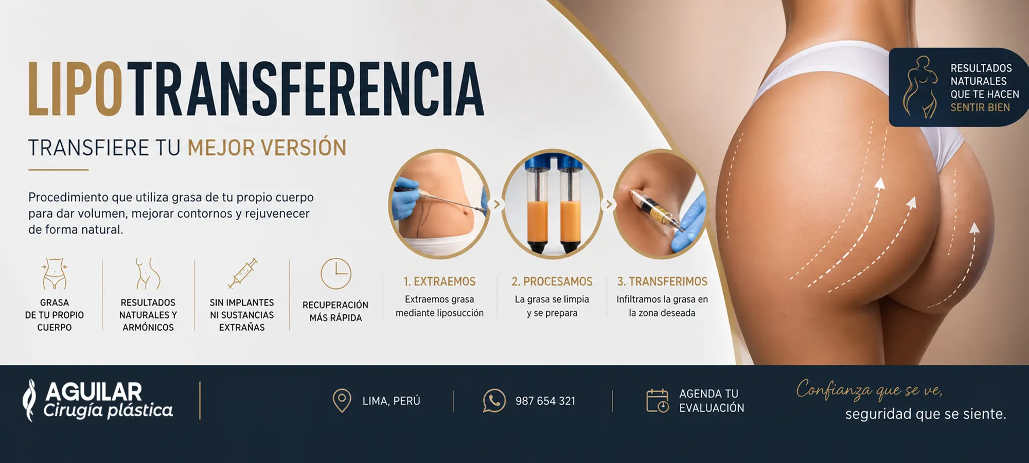 Lipotransferencia corporal para moldear y armonizar la figura