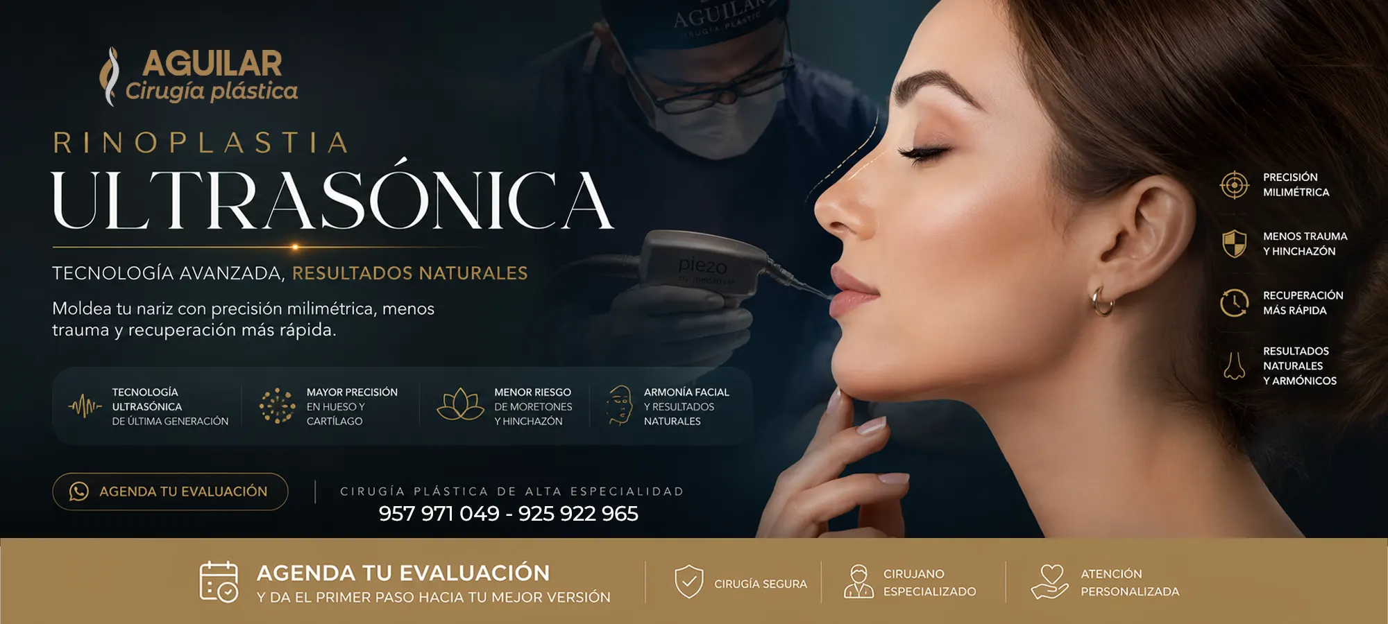 Rinoplastia ultrasónica en Lima con resultados naturales y precisión avanzada