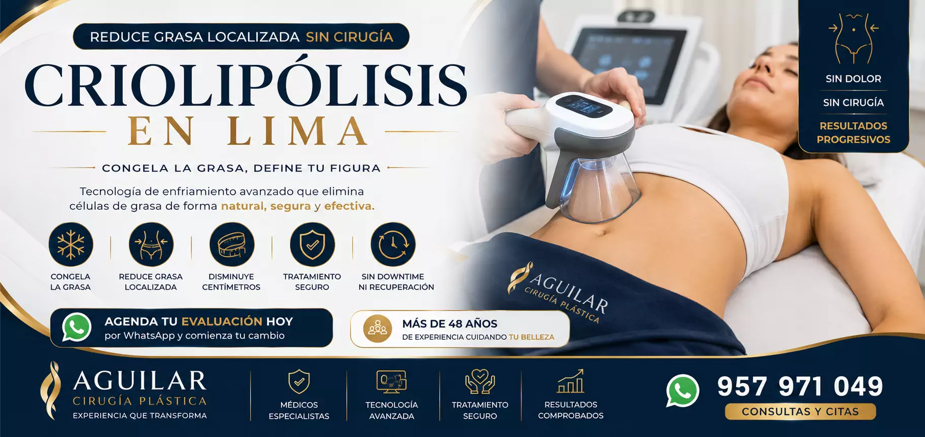 Criolipólisis en Lima para eliminar grasa localizada sin cirugía