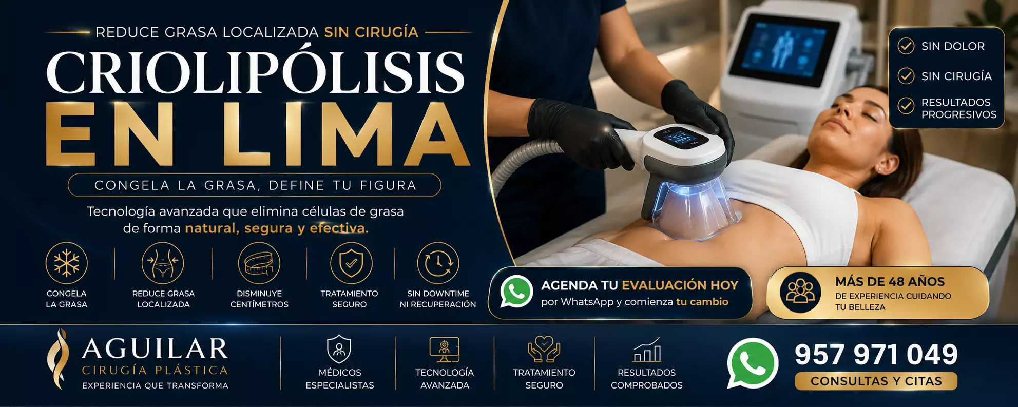 Criolipólisis para reducir grasa abdominal de forma no invasiva