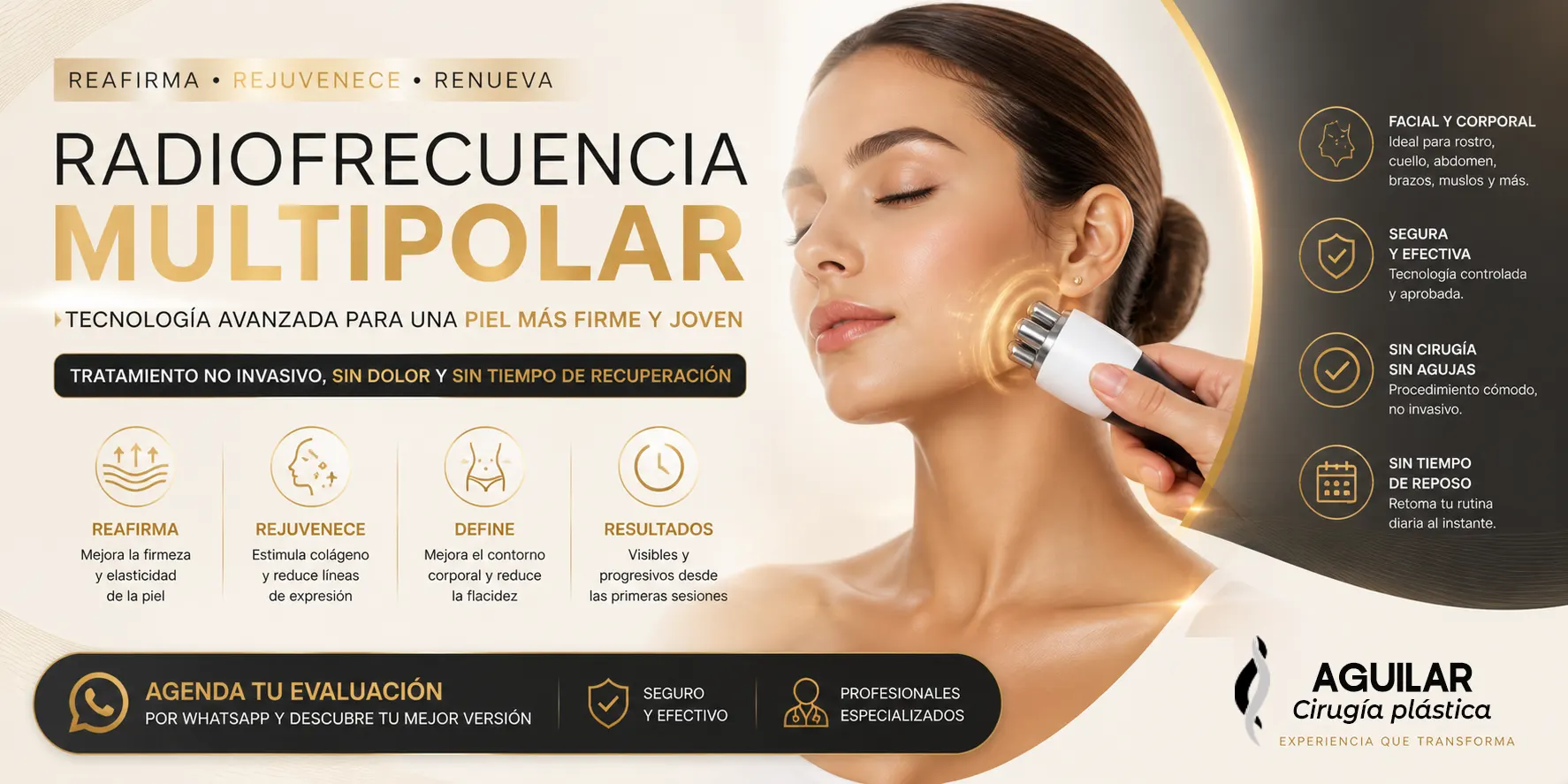 radiofrecuencia multipolar mejora la apariencia de líneas finas al estimular colágeno